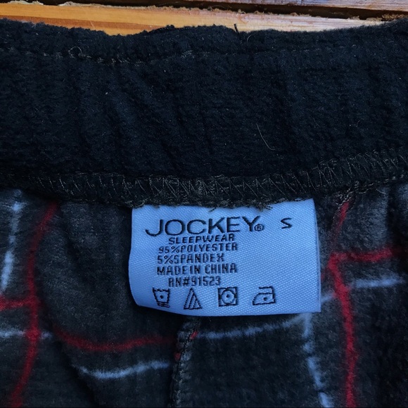 Jockey Gray Red Plaid Sleep Pants, EUC, S/M - Picture 2 of 11